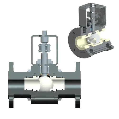 Katup mengambang berlapis keramik